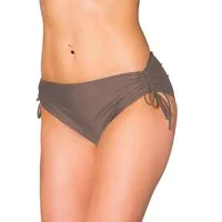 Aquarti Bikini-Hose Aquarti Damen Bikinihose mit Raffung und Schnüren