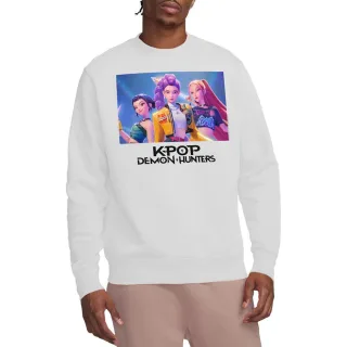 K-Pop Demon Hunters Unisex-Erwachsene Heroic Huntrix Huntr/X Sweatshirt (Weiß)