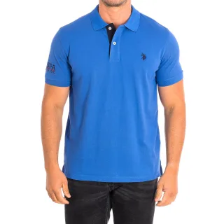 FOST Kurzarm-Polo mit Kontrast-Reverskragen 64783 Herren