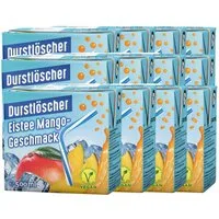 DURSTLOESCHER Softgetränk, Durstlöscher Eistee Mango Erfrischungsgetränk 500ml 12er Pack