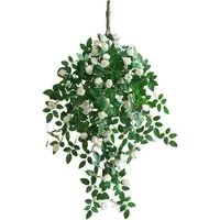Kunstblumenstrauß Kunstblumen Hängend Künstliche Hängepflanzen wie Echt 90cm Lang, Diwzbyn, Kunstblumen Outdoor Wetterfest Künstliche Pflanzen UV-Beständig