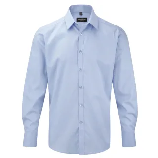 Russell Collection - Hemd für Herren Langärmlig (Hellblau)