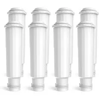 Comedes Wasserfilter Comedes 8er Set kompatibel Krups, Melitta und Nivona Kaffeeautomaten, Zubehör für ähnlich wie Krups Claris F-088, Nivona NIRF 700, Jura 7525, Melitta Pro Aqua, ähnlich wie Krups Claris, Jura 7525, Melitta