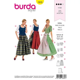 burda Schnitt 7870 "Dirndl"