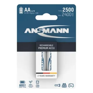 12x2 Ansmann maxE NiMH Akku 2500 Mignon AA 2400 mAh