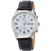 ETT Funkuhr Gobi EGS-11436-12L, Armbanduhr, Herrenuhr, Datum, Solar, Lederarmband