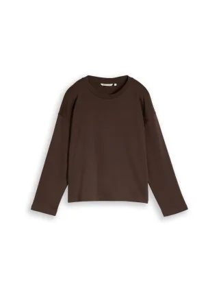 Denim Tom Tailor - crewneck sweatshirt cool dark brown - Gr. - XL