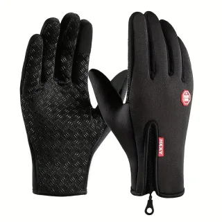 XANES Windproof Warm Gloves for Winter Anti Slip Silicon Touch Screen Full Finger Cold-proof Bicycle Cycling Touchscreen