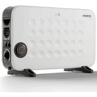 Arebos Konvektor 2000 W 3 Heizstufen, Sensorgesteuert integriertes Thermostat, Überhitzungsschutz, LCD-Display Timer mobiles Heizgerät