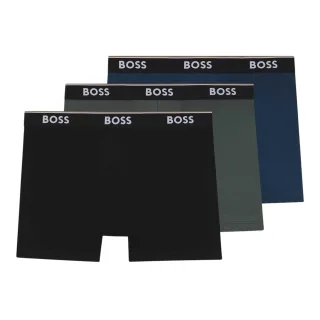 Boss - Boxershorts für Herren (3er-Pack) (Grau/Schwarz/Blau)