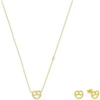 Amor Ohrring und Ketten Set Breze, Volksfest, Trachtenschmuck (Set, 3-tlg), mit Zirkonia (synth)