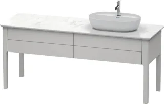 Duravit Luv Konsolenwaschtischunterbau bodenstehend Nordic Weiß Seidenmatt 1733x570x743 mm - LU9563R LU9563R3939
