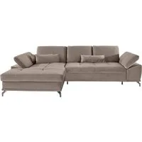 OTTO home Ecksofa Costello L-Form, B: 301cm, Sitztiefen & Armteilverstellung, Federkern, 3 Nierenkissen, optional Schlaffunktion & Bettkasten
