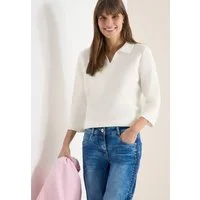 CECIL 3/4-Arm-Shirt mit Polokragen