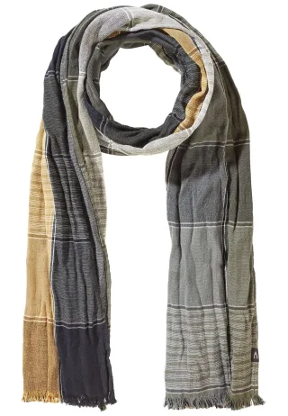 camel active - Webschal mit kariertem Muster asphalt - Gr. - OS
