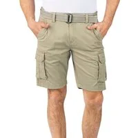 riverso Cargoshorts Herren Shorts RIVJoko Regular Fit Bermudashorts mit Gürtel