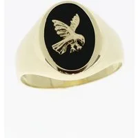 Firetti Siegelring Schmuck Geschenk Gold 333 Herrenring Goldring, mit Onyx