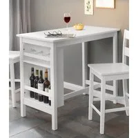 OTTO home Bartisch Torpedo (Bartisch, Küchentisch, Esstisch, OTTOs Choice), Gestell Massivholz Kiefer, Tischplatte und Regal MDF, Küchentisch