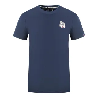Aquascutum "1851 AQ" Logo Marineblau T-Shirt