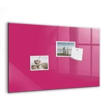 Tulup Magnettafel Glas-Notiztafel Memoboard mit Magneten, Marker und Schwamm