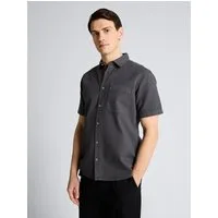 TOM TAILOR Langarmhemd Blusen & Shirts Regular Fit Kurzarmhemd mit Waffelstruktur