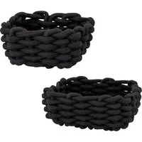 SCHÖNER WOHNEN-Kollektion Aufbewahrungskorb »Melara« (Set, 2 St), Badkörbe aus Cotton Rope zur Aufbewahrung von Badutensilien, 2 Größen