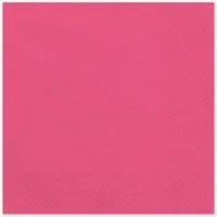 partydeco Papierserviette, Servietten Papier 33x33cm 2-lagig 20 Stück Pink