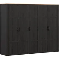 FORTE Kleiderschrank Bohol Höhe 214 cm, 5türig, SoftClose