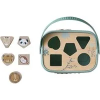 vertbaudet Lernspielzeug Steckkasten mit Formen Baby aus Holz FSC®