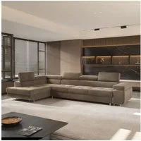 Masseno Ecksofa VICENTE mit Schlaffunktion L-Form, Sofa mit Bettkasten