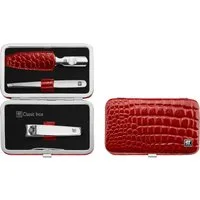 Zwilling Maniküre-Etui ZWILLING CLASSIC INOX Rahmenetui, 3-tlg., in Kroko-Lackoptik, rot, 3 tlg.