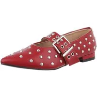 Ital-Design Elegante Komfortschuhe – Ideal für jeden Anlass Schnürpumps (89092208) Blockabsatz Schnür- & Riemchenpumps in Weinrot