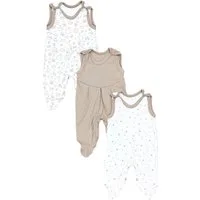 TupTam Strampler TupTam Baby Mädchen Strampler mit Fuß 3er Pack