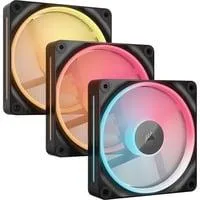iCUE LINK LX120-R RGB Reverse, Gehäuselüfter schwarz, 3er Pack, 120 mm