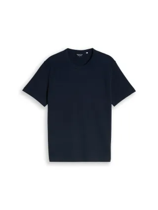 Tom Tailor - Heavy-Jersey T-Shirt aus Baumwolle sky captain blue - Gr. - L