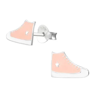 Sneaker Schuhe Kinder Ohrringe aus Silber
