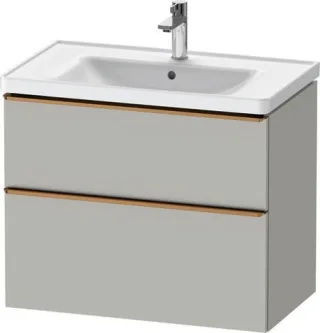 Duravit D-Neo Waschtischunterbau wandhängend Betongrau Matt 784x452x625 mm - DE4355004070000 DE4355004070000