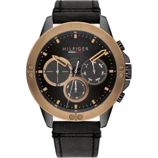 Tommy Hilfiger Harley Schwarz Herren Armbanduhr 1791893