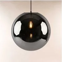 s.luce Pendelleuchte Galerieleuchte Orb Glaskugel 5m Abhängung Gold/Rauch