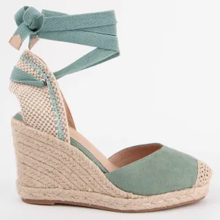 Montevita Espadrille Mit Keilabsatz Balenci8 Grün