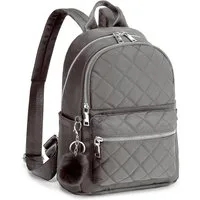 TAN.TOMI Daypack Cityrucksack, Damen Klein Rucksack, Nylon Wasserdicht Daypacks, mit Anhänger Quaste hängen Tasche Diebstahlsicher Casual Daypack