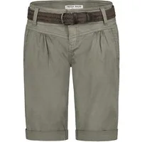 Fresh Made Bermudas Sommerliche mit geflochtenem Gürtel Bermuda Shorts
