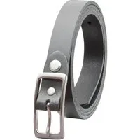 COLOGNEBELT Ledergürtel OM11-SL-Grau MADE IN GERMANY, Grau Kürzbar, 100 % Echtleder, Unisex