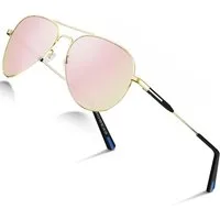 LuxusKollektion Pilotenbrille Sonnenbrille Pilotenbrille Polarisiert UV400 Rosa Verspiegelt