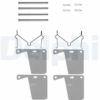Delphi Zubeh?r f?r Bremsbel?ge vorne Ford Capri Consul Escort Granada Taunus
