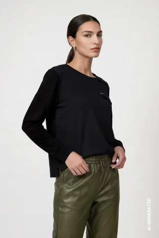 monari - Schluse mit Schmuckdetails schwarz - Gr. - 34