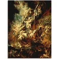 Artland Leinwandbild Höllensturz der Verdammten I, Dark Fantasy (1 St), auf Holzrahmen gespannt