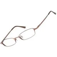Fossil Brillengestell Korrektionsfassung Brille Metall Grau Braun 47/17/135 - OF1113200, Metall