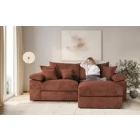 OTTO home Ecksofa Soft&Cosy XL L-Form, B: 246 cm - OTTO. Verlässliche Qualität., Mega-Sofa, Cord oder Chenille-Struktur, mit Federkern & 4 Zierkissen