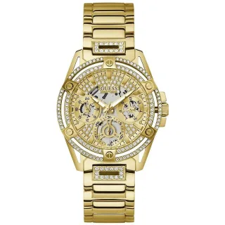 Guess GW0464L2 Queen Damenuhr in Gold - Stilvoller Chronograph Zeitmesser